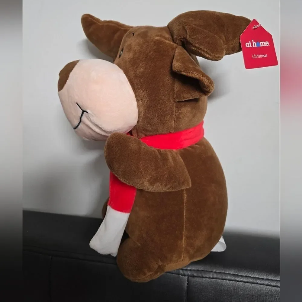 Nwt Christmas Plush Reindeer Squishy Pillow Decor, 16